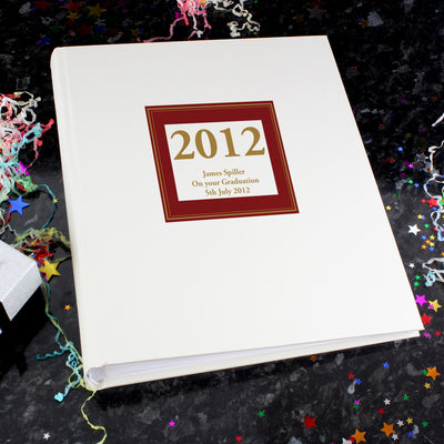 Personalised Red Square Traditional Photo Album Photo Frames, Albums and Guestbooks Everything Personal