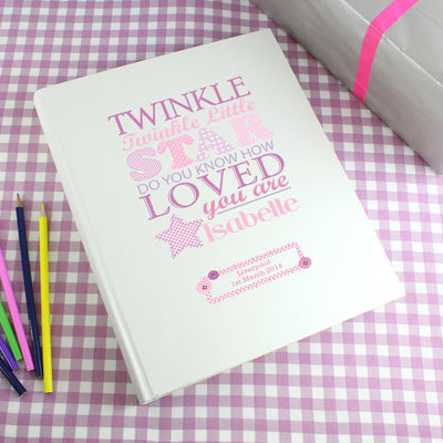 Personalised Twinkle Girls Traditional Photo Album Photo Frames, Albums and Guestbooks Everything Personal