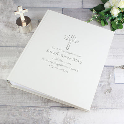 Personalised Silver Cross Traditional Album Photo Frames, Albums and Guestbooks Everything Personal