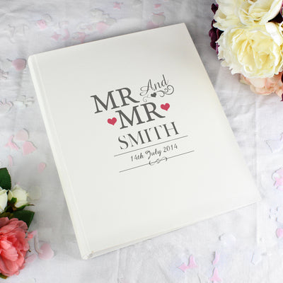 Personalised Mr & Mr Traditional Photo Album Photo Frames, Albums and Guestbooks Everything Personal