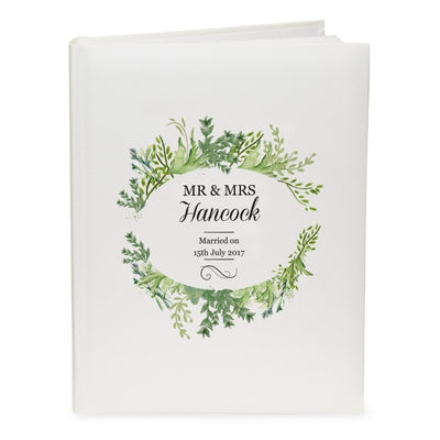 Personalised Fresh Botanical Traditional Album Photo Frames, Albums and Guestbooks Everything Personal