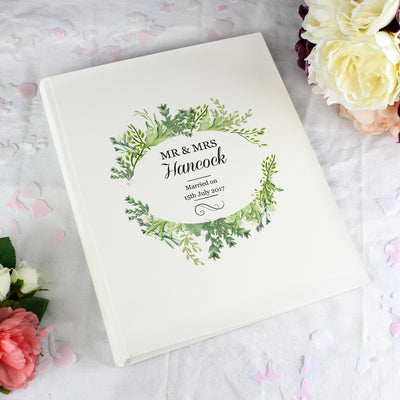 Personalised Fresh Botanical Traditional Photo Album Photo Frames, Albums and Guestbooks Everything Personal