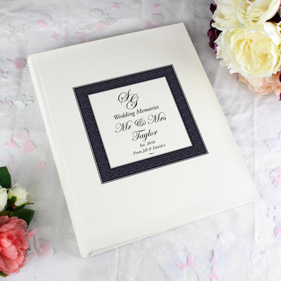 Personalised Ornate Monogram Traditional Photo Album Photo Frames, Albums and Guestbooks Everything Personal