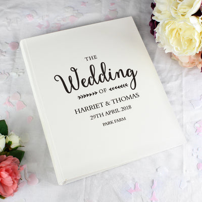 Personalised Rustic Wedding Traditional Photo Album Photo Frames, Albums and Guestbooks Everything Personal