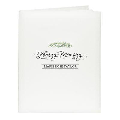 Personalised In Loving Memory Traditional Album Photo Frames, Albums and Guestbooks Everything Personal