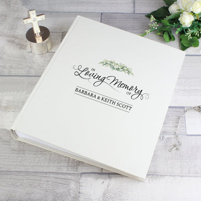 Personalised In Loving Memory Traditional Photo Album Photo Frames, Albums and Guestbooks Everything Personal