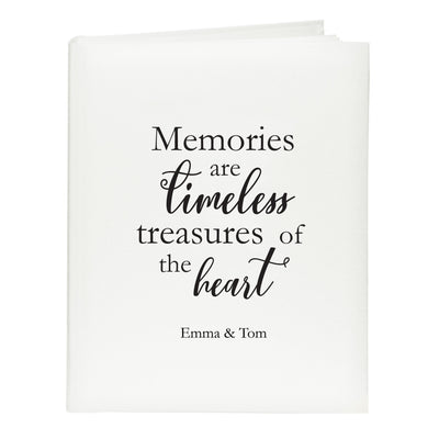 Personalised 'Memories are Timeless' Traditional Album Photo Frames, Albums and Guestbooks Everything Personal