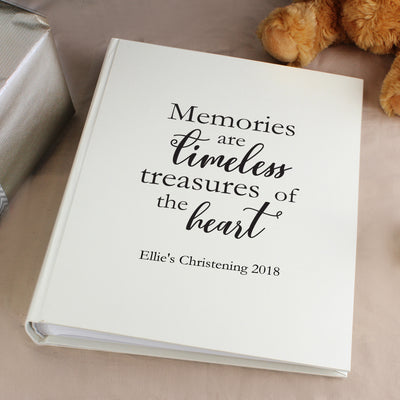 Personalised 'Memories are Timeless' Traditional Album Photo Frames, Albums and Guestbooks Everything Personal