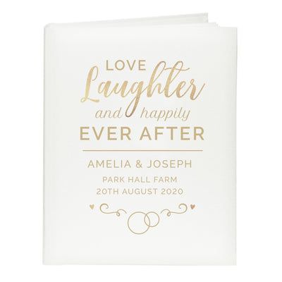 Personalised Happily Ever After Traditional Album Photo Frames, Albums and Guestbooks Everything Personal