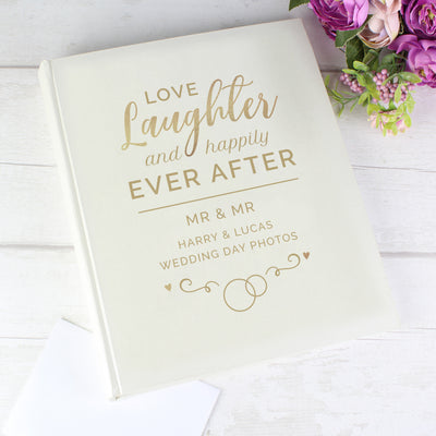 Personalised Happily Ever After Traditional Album Photo Frames, Albums and Guestbooks Everything Personal