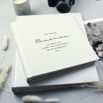 Personalised Free Text Square Photo Album Photo Frames, Albums and Guestbooks Everything Personal