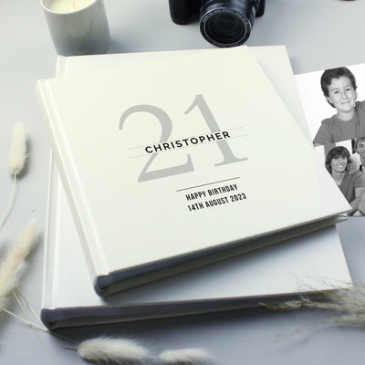 Personalised Birthday Square Photo Album Photo Frames, Albums and Guestbooks Everything Personal