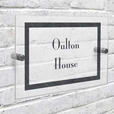 Personalised Slate Effect Acrylic House Sign Hanging Decorations & Signs Everything Personal
