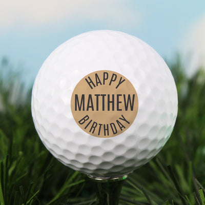Personalised Happy Birthday Golf Ball Keepsakes Everything Personal