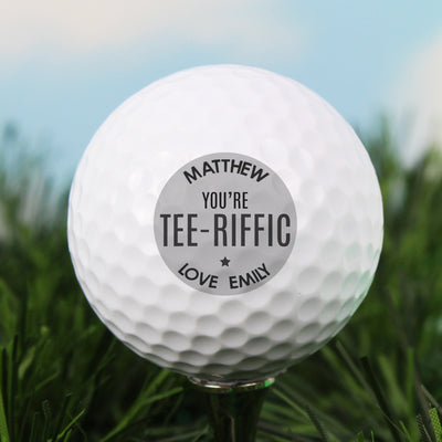 Personalised Tee-riffic Golf Ball Keepsakes Everything Personal