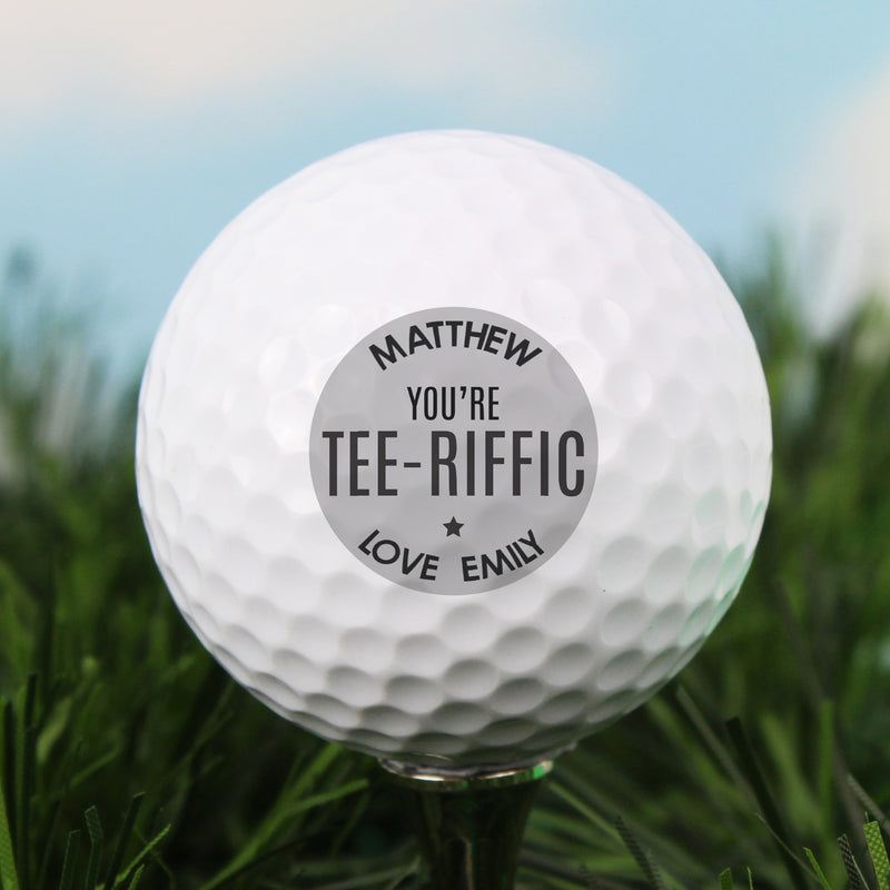 Personalised Tee-riffic Golf Ball Keepsakes Everything Personal