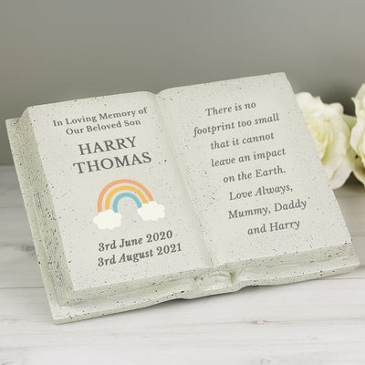 Personalised Rainbow Memorial Book Memorials Everything Personal