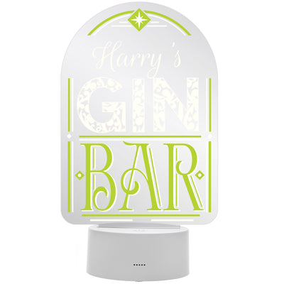 Personalised Gin Bar LED Colour Changing Light LED Lights, Candles & Decorations Everything Personal