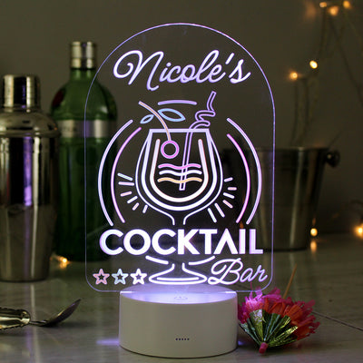 Personalised Cocktail LED Colour Changing Light LED Lights, Candles & Decorations Everything Personal