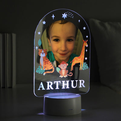 Personalised Animal Photo Upload LED Colour Changing Night Light LED Lights, Candles & Decorations Everything Personal