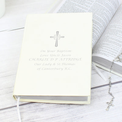 Personalised Silver Companion Holy Bible - Eco-friendly Books Everything Personal
