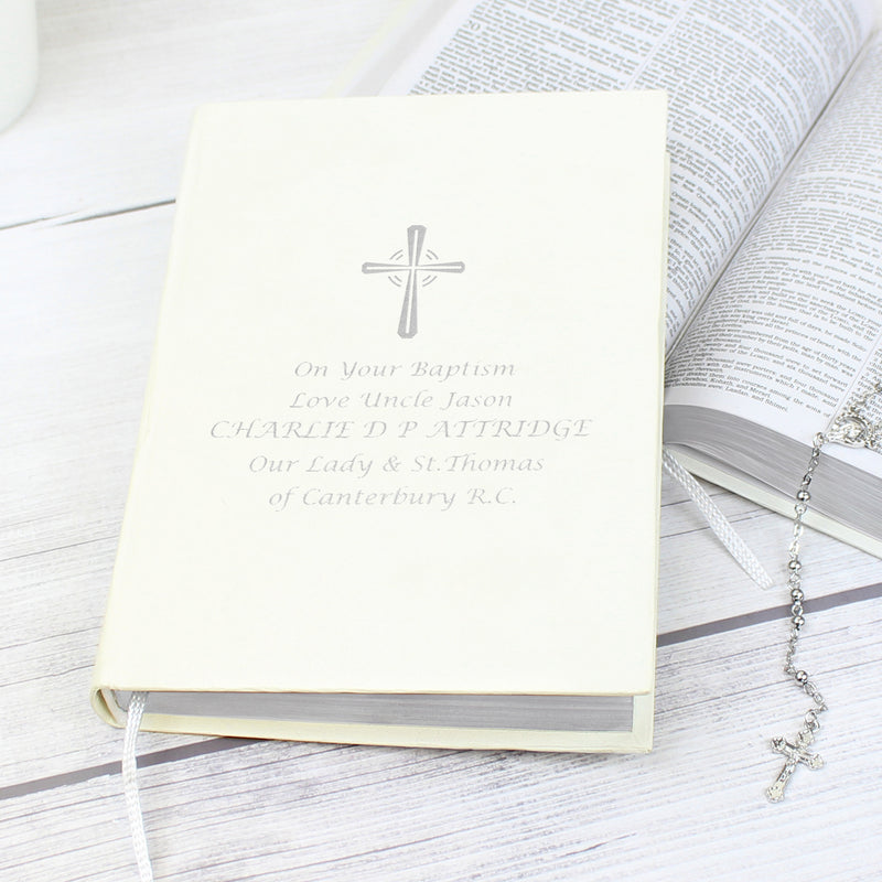 Personalised Silver Companion Holy Bible - Eco-friendly Books Everything Personal