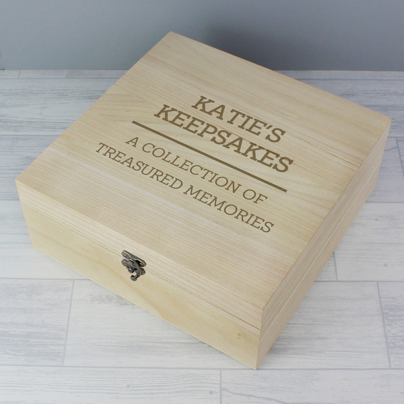 Personalised Wooden Keepsake Box Trinket, Jewellery & Keepsake Boxes Everything Personal