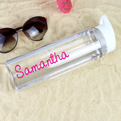 Personalised Pink Name Island Water Bottle Food & Drink Everything Personal