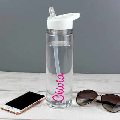 Personalised Pink Name Island Water Bottle Food & Drink Everything Personal