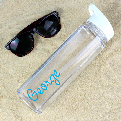 Personalised Blue Name Island Water Bottle Food & Drink Everything Personal