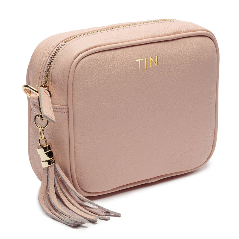 Personalised Pink Bag with Gold Chain Strap Handbags Everything Personal