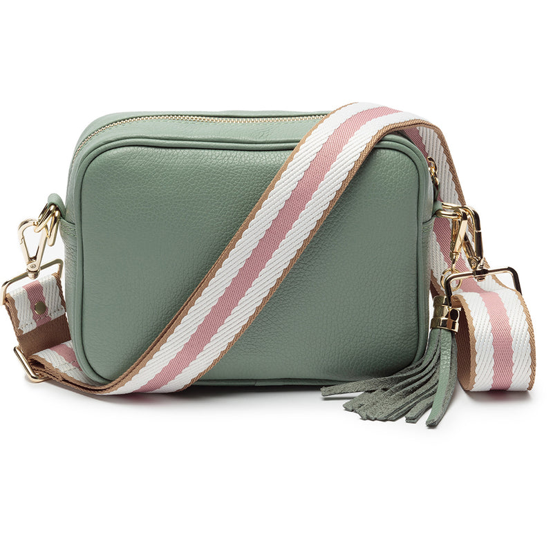 Personalised Mint Bag with Biscuit Strap Handbags Everything Personal