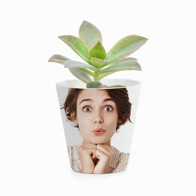 Personalised Fun Photo Print Plant Pot Vases Everything Personal
